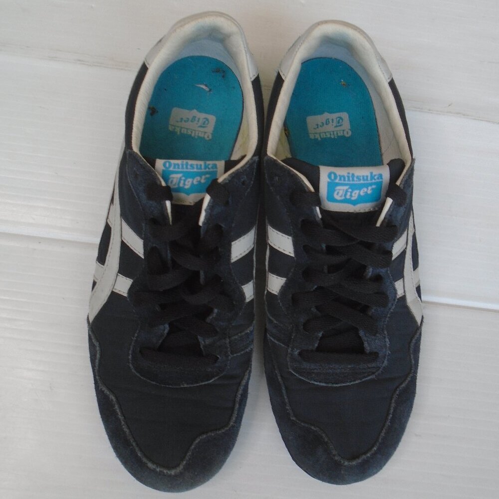 Asics Onitsuka Tiger Serrano Mens Sneakers Size 6 Blue - Picture 3 of 6